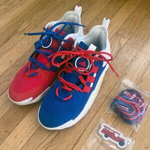 Adidas BYW Select X Jalen Green Basketball Shoes Blue Red Size 8 1/2